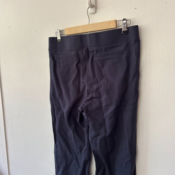Betabrand Pull On Trousers Womens Large Long Pants Navy Pockets Stretch - Picture 7 of 8